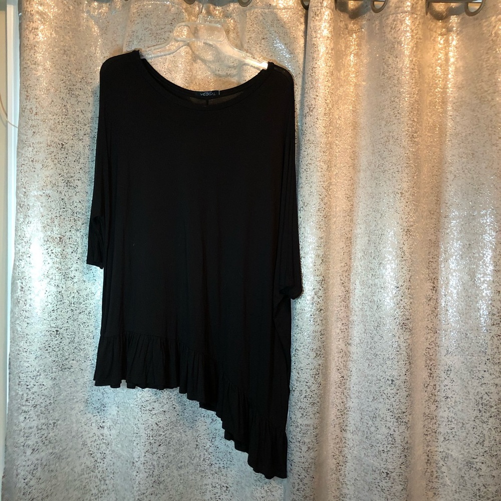One Size Fits All Asymmetrical Hem Top